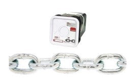 1/4" X 100' PROOFCOIL CHAIN, Z/P, SQ PL