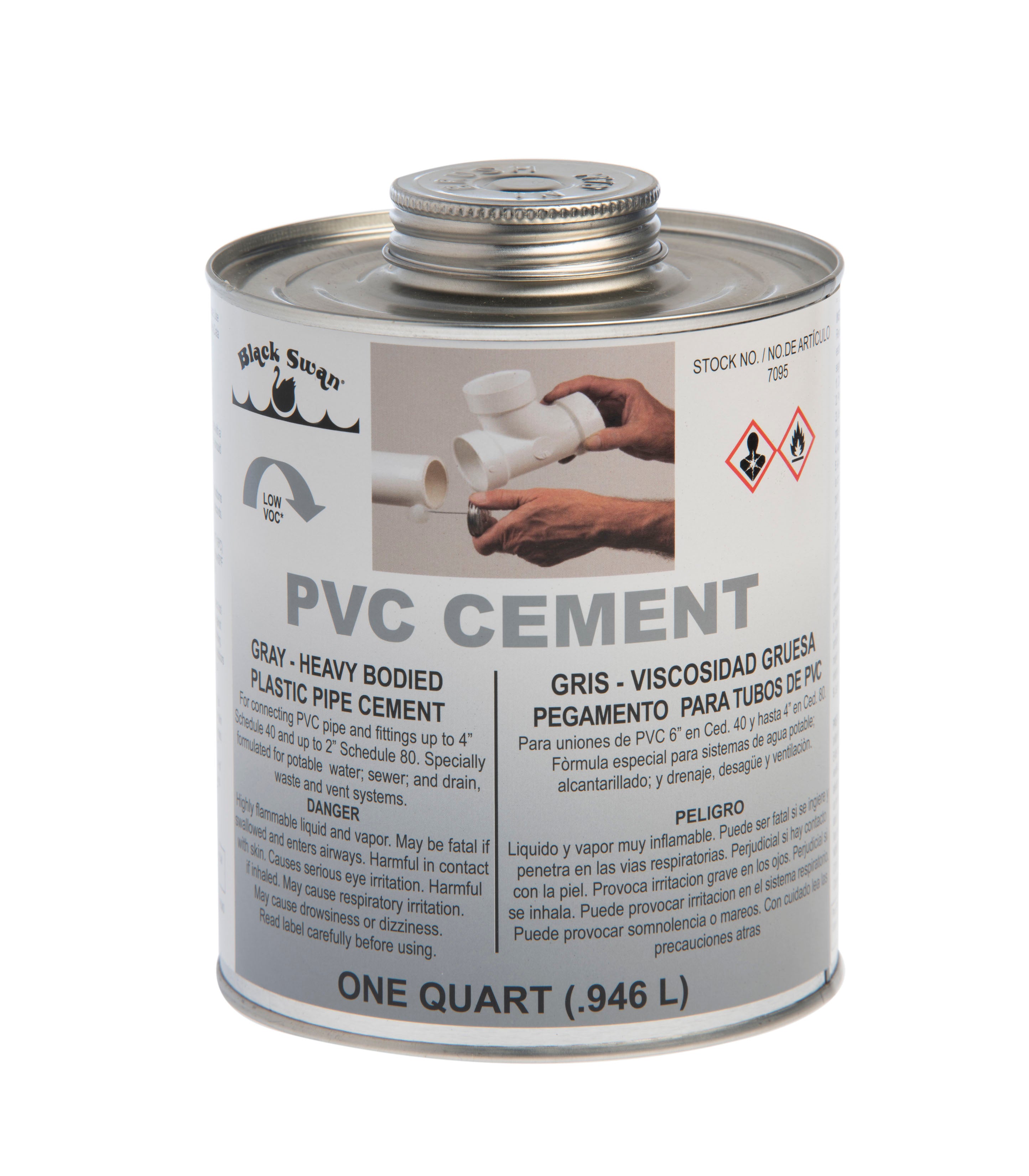 GRAY PVC GLUE, QT