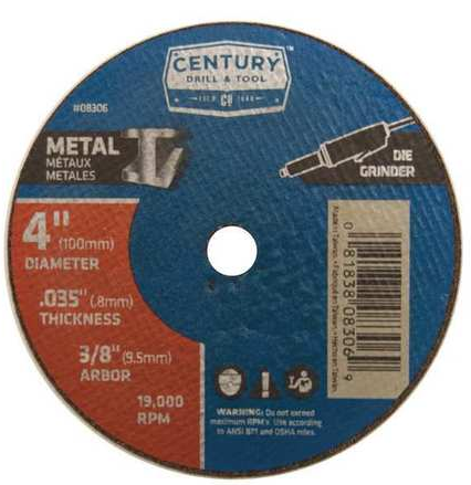 4"X.035 MTL CUTOFF WHL