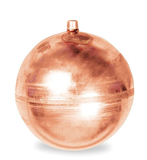 6" COPPER FLOAT BALL, 1/4-20
