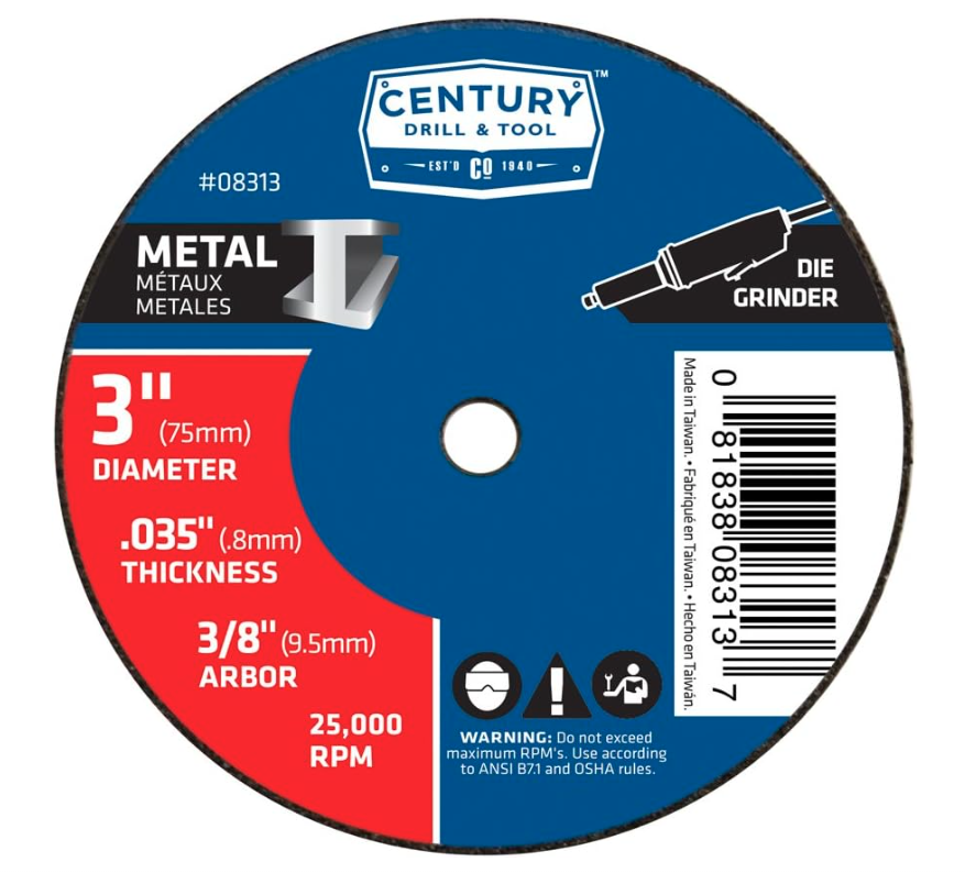 3" X .035 MTL CUTOFF WHL