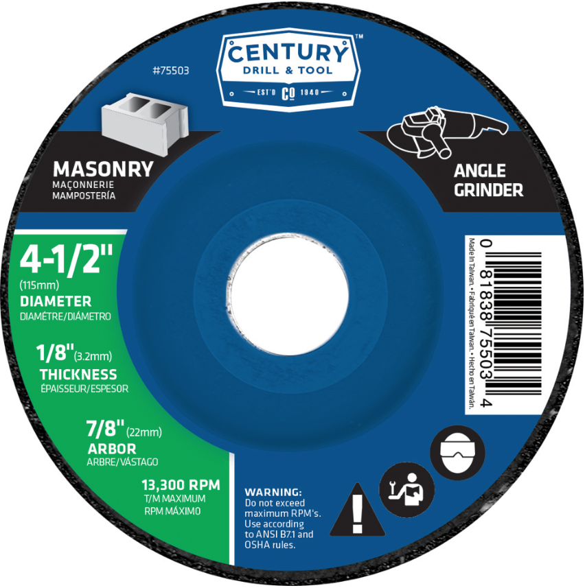 4-1/2"X1/8" MASONRY WHEEL