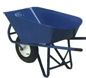 6 CU. FT. HEAVY DUTY ALL STEEL CONST. WHE