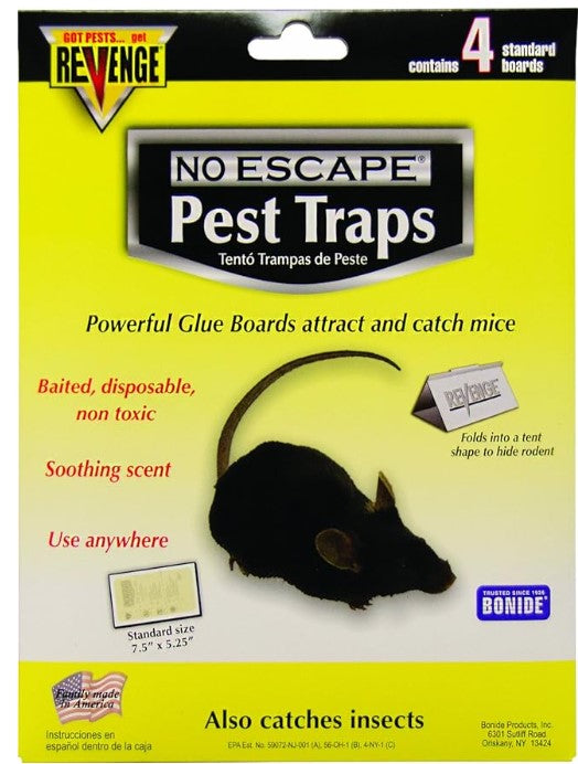 MOUSE GLUE BOARDS, 4/PK