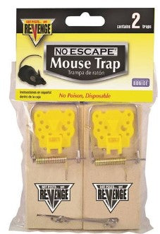 MOUSE SNAP TRAPS, 2/PK