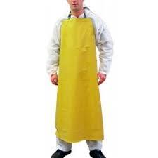 APRON, HEAVY-DUTY, 35" x 45", YELLOW NEOPRENE