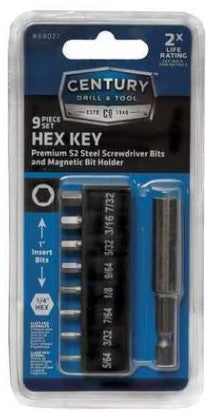 9PC HEX KEY BIT SET