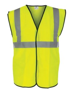VEST, CLASS 2 YELLOW W/ 2" REFLECTIVE TAPE- LRG