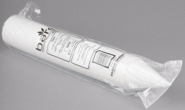 6 OZ, PAPER CONE CUP, ROLLED RIM, ECO-FORWARD (5,000/CASE) POLY