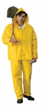 4XL HVY WEIGHT PVC RAINSUIT W/HOOD