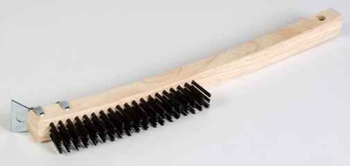 USE #340-305 WIRE SCRATCH BRUSH, 3X19, 14" OAL W/SCRAPER