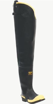 ECONOMY HIP BOOT 32" BLACK STEEL TOE SIZE 9