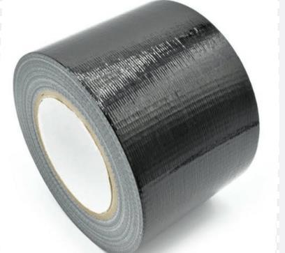 48MM X 18.20M (60FT) BLACK DUCT TAPE 9 MIL AC20
