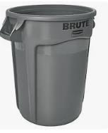 BRUTE CONT W/O LID 20G/76L GRAY