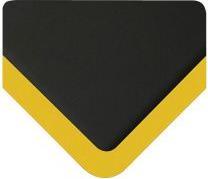 SHORT FOOT MAT, 0.5" YLW EDGE, 24" X 32"