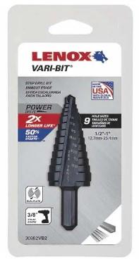 STEP BIT 1/2" - 1", LENOX