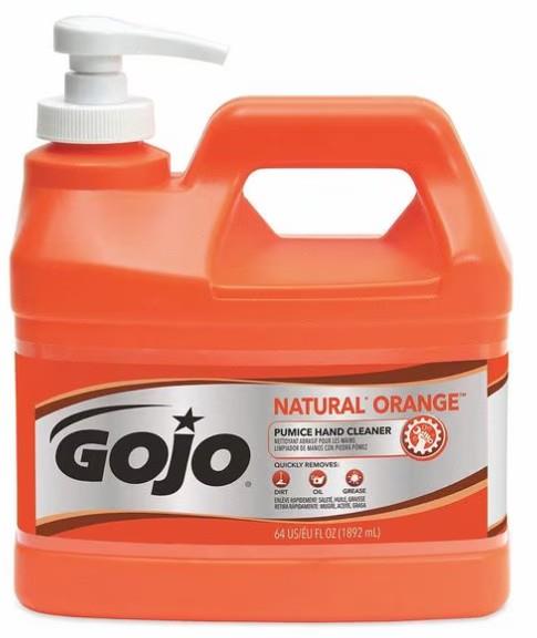 GOJO NATURAL ORANGE? PUMICE HAND CLEANER - 0.5 GALLON
