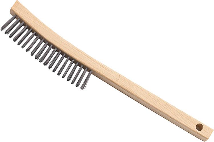 3X19 LONG HANDLE WIRE BRUSH, OAL 14"