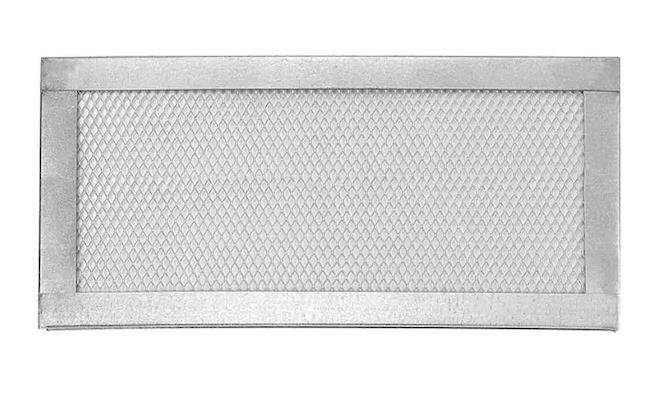16"X8" GALV, FLAT SCREEN VENT