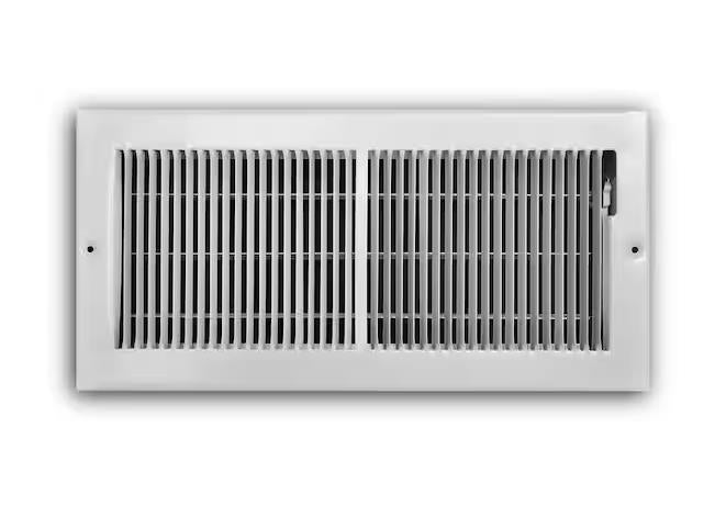6"X14" FLOOR REGISTER, WHT