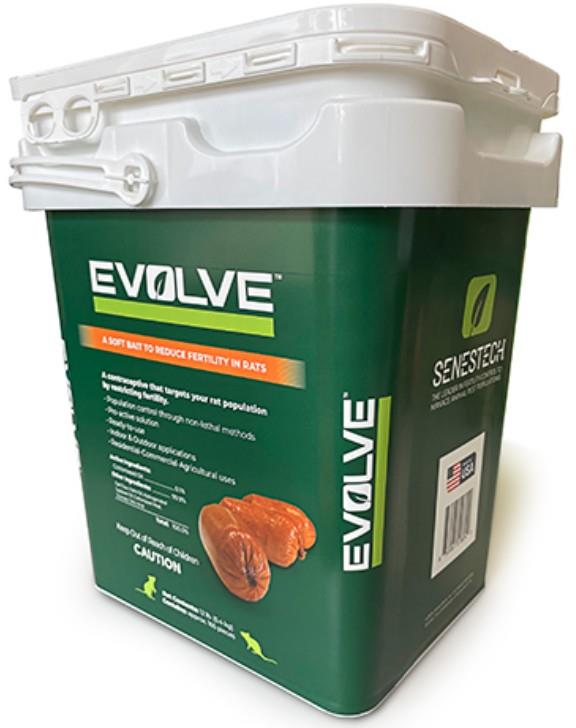 EVOLVE SOFT BAIT, 12 LB BUCKET, FERTILITY REDUCER FOR RATS, MICE