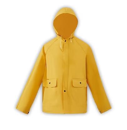 SMALL HVY WEIGHT PVC RAINSUIT W/HOOD