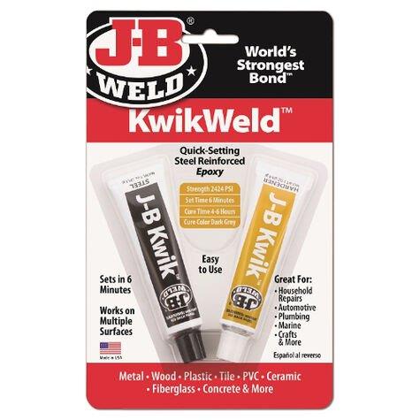 J-B WELD KWIKWELD QUICK SETTING STEEL REINFORCED EPOXY - 2 OZ.