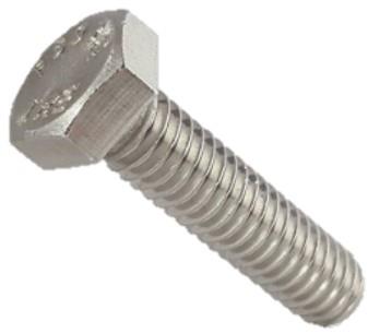 BOLT, 1/2-13 x 2 HEX HEAD FULL THREAD ZP