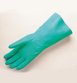 GREEN NITRILE GLOVES, SIZE XLG