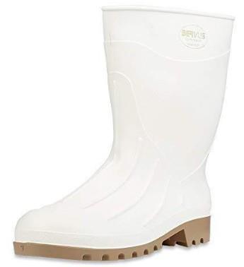SIZE 9 MAX 12" WHITE / BEIGE PLAIN TOE, SERVUS