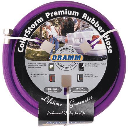 PREMIUM RUBBER HOSE 5/8" x 50' PURPLE, 130 PSI 160 DEG