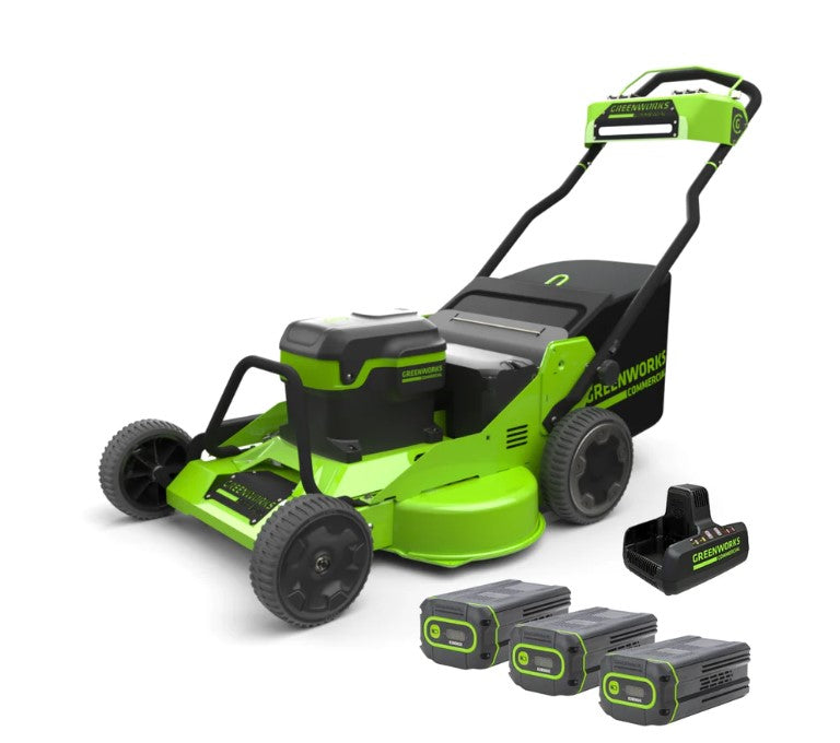 82V 30" SP Mower with (3) 8 Ah Battery, DP Charger