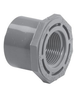 1-1/4 X 3/4 BSHG, SPGT X FPT, SCH 80 PVC