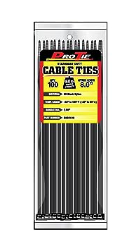 8" STD DUTY, UV BLK, 100PK