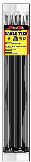 24.9" EXTRA HD, UV BLACK, 25PK