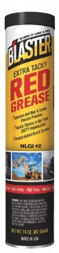 B'LASTER EXTRA-TACKY RED GREASE - 14 OZ. NLGI #2, 550 DEG DROP