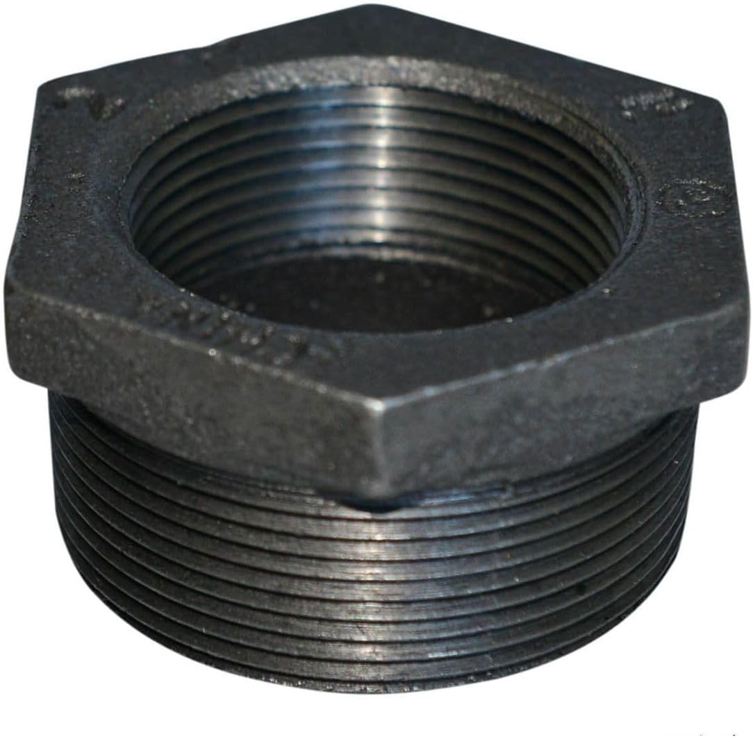 3/4X3/8 BLACK MALLEABLE IRON HEX BUSHING