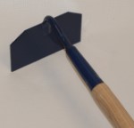 6" COTTON HOE, 60" WOOD HANDLE
