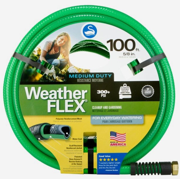 5/8X100 WEATHER FLEX GARDEN HOSE