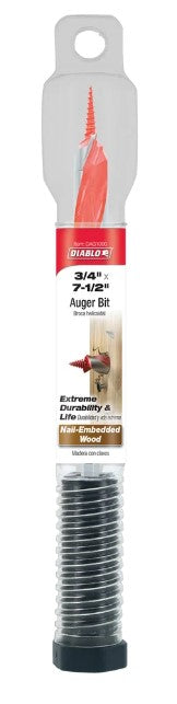 3/4 in. x 7-1/2 in. Auger Bit