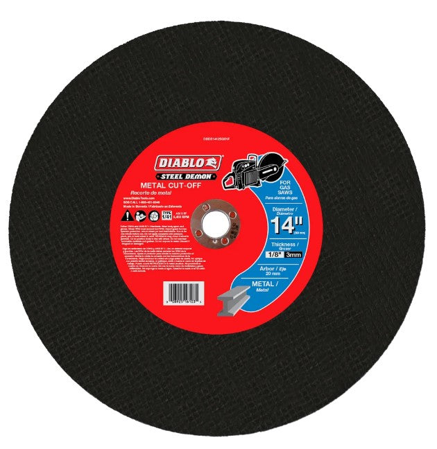 Steel Demon 14 in. Metal High Speed Cut Off Disc 20mm