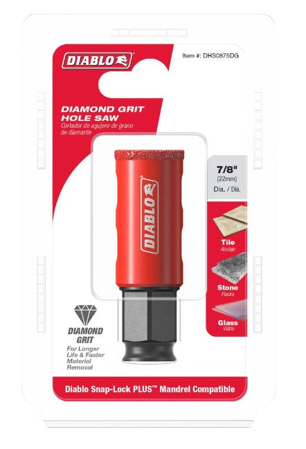 7/8 in. Diamond Grit Hole Saws