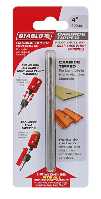 4 in. Carbide Tipped Pilot Drill Bit