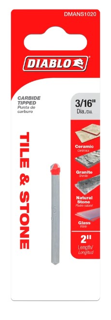 3/16 in. Tile & Stone Carbide Tipped Drill Bit