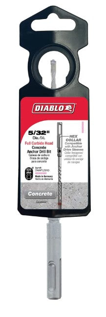 5/32 in. x 3-1/2 in. x 6 in. SDS-Plus Full Carbide Head Concrete