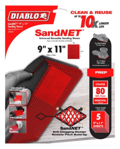9 in. x 11 in. 80-Grit (Coarse) SandNET Universal Reusable Sand