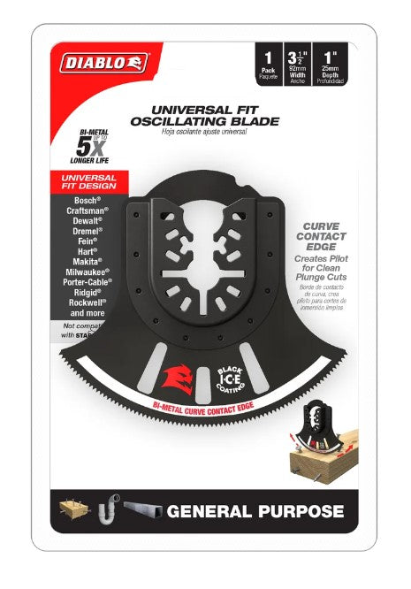 3-1/2 in. Universal Fit Bi-Metal Oscillating Blade for General P