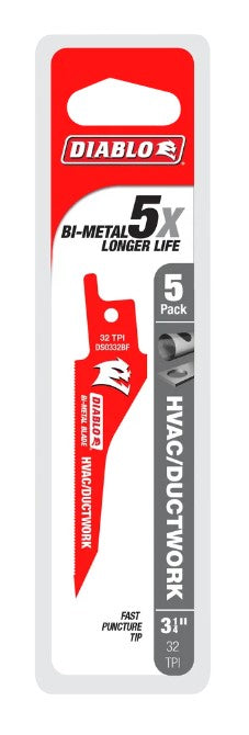 3-1/4 in. HVAC/Ductwork Bi-Metal Reciprocating Blade