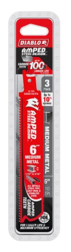 Diablo 6 in. 10 TPI Steel Demon® Amped Medium Metal Carbide Rec