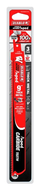 9 in. Steel Demon Amped Carbide Blades for Thick Metal Cutting